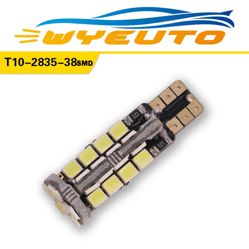 1 шт. автомобильная светодиодная ширина декодирование света T10 2835 38SMD высокий