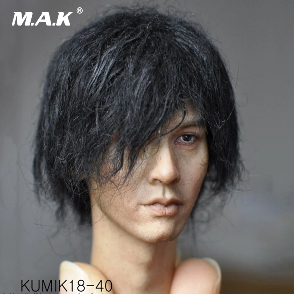 Мужская фигурка паста KUMIK 18 40 в масштабе 1/6 голова лепка из ПВХ растение для волос