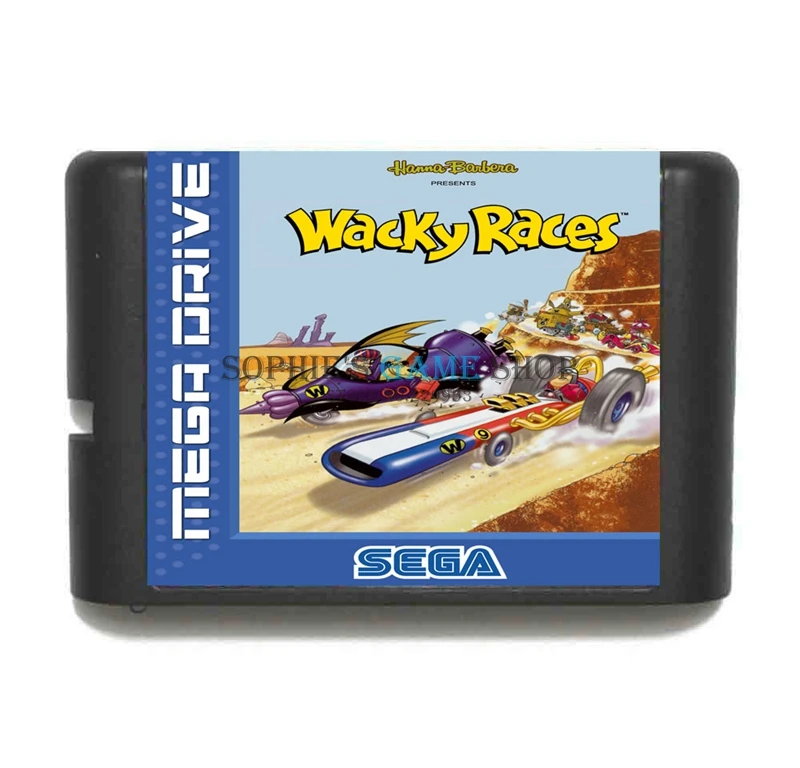 Сумасшедшие гонки игровой картридж новые 16 бит карточная игра для Sega игры Mega Drive