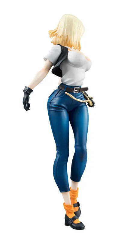 20 см Dragon Ball Z Android 18 лазурит Сексуальная аниме фигурка ПВХ Новая коллекция Фигурки игрушки коллекция для Рождественский подарок