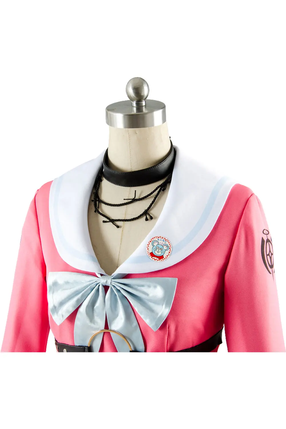 Аниме Danganronpa V3 костюм Miu ирума Косплэй свободная футболка розового цвета с