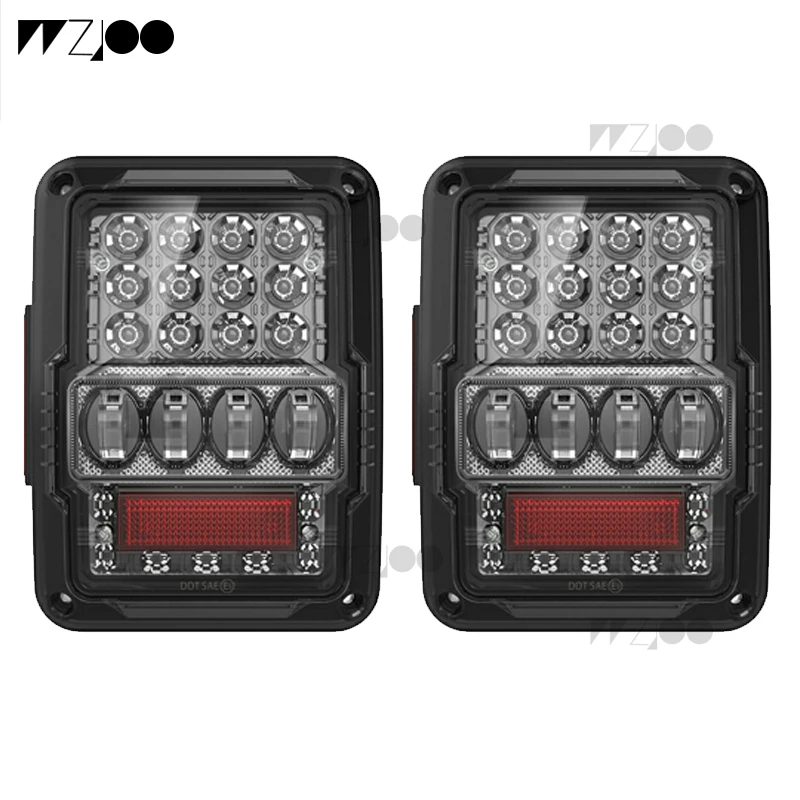 Светодиодный светильник RGB 7 дюймов + пара ходовых тормозов поворотного сигнала