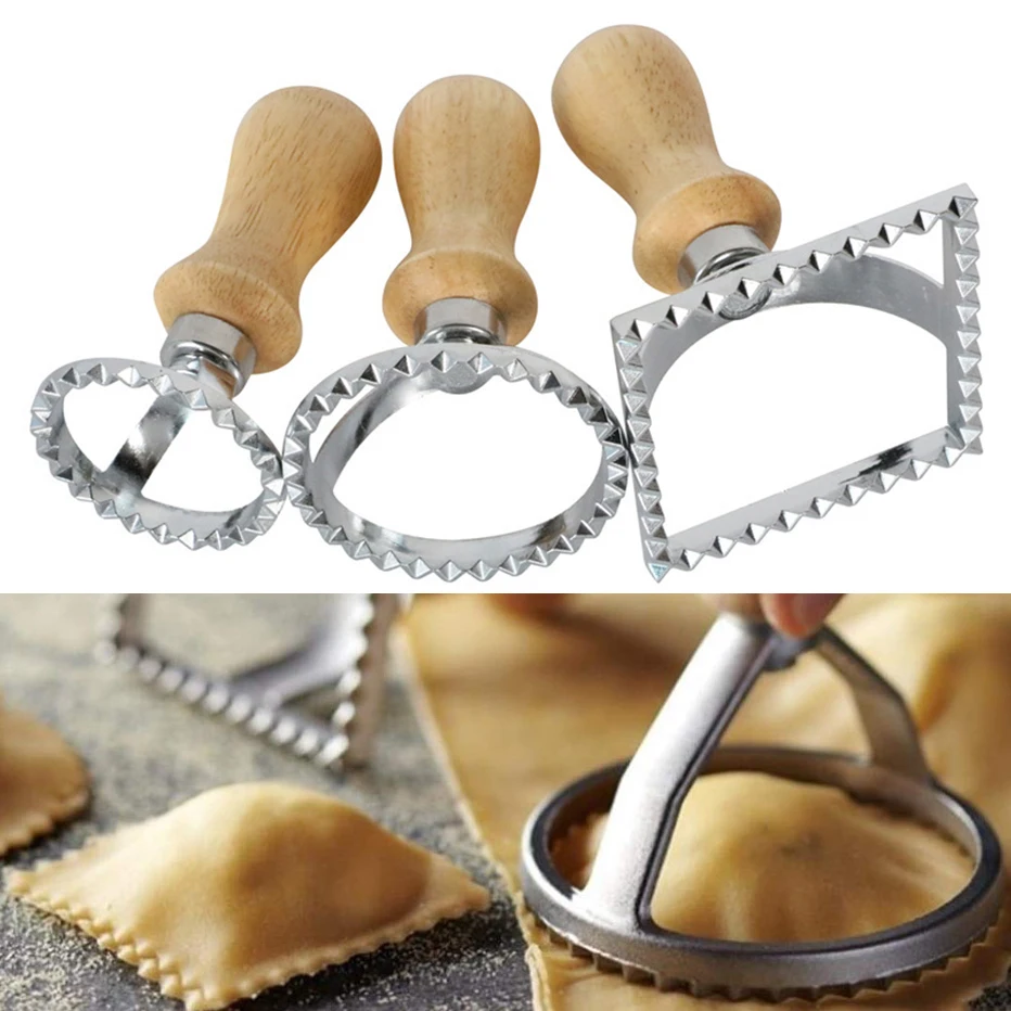 Форма для лепки пельменей Basedidea из нержавеющей стали квадратная круглая форма с