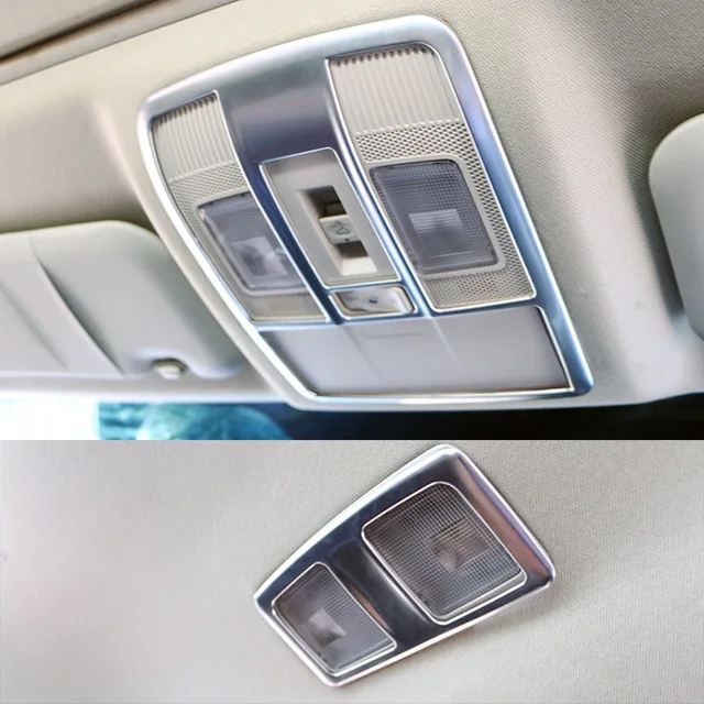 

For Mazda 3 Axela 2013-2016 ABS Matte/Red Car front/Rear reading Lampshade panel Cover Trim Car Styling Accessories 2pcs