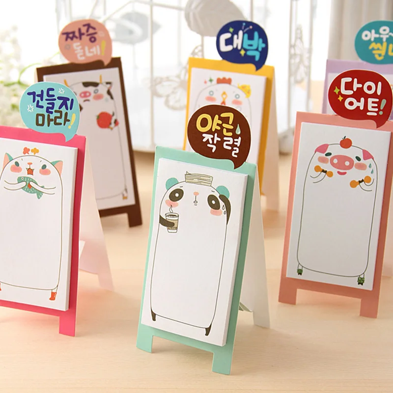 1 шт. милые животные Примечание стикеры семья удобство наклейки размещены