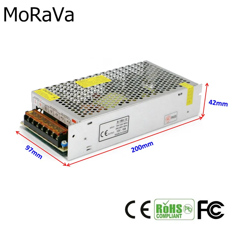 Источник питания DC 12 В 1A 2A 3A 5A 10A 12A 15A 20A 30A 40A трансформатор освещения для светодиодных лент переключения света адаптер питания драйвер