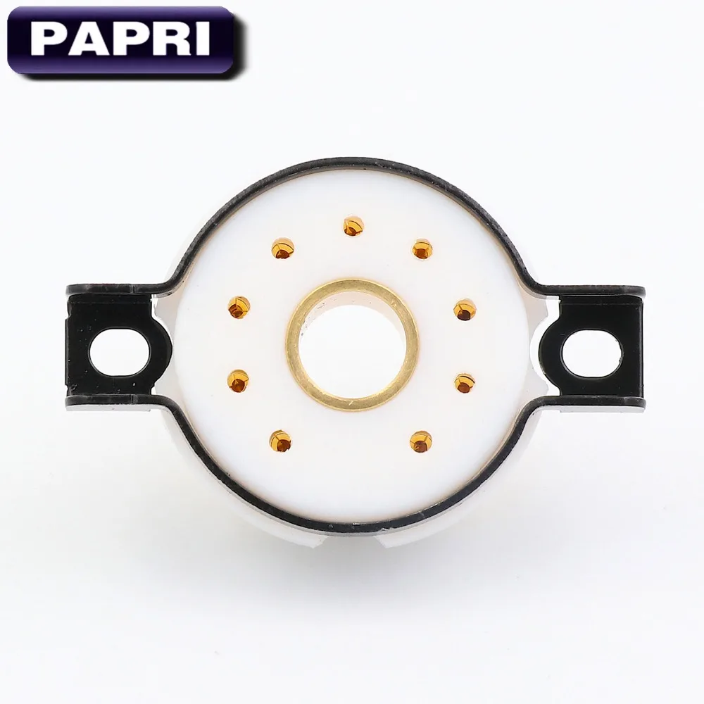 2 шт. EIZZ High End Magnoval 9PIN PTFE ламповая панель золотистые медные булавки усилитель