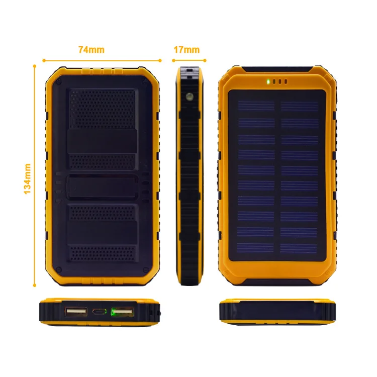 Новый блок питания 20000 mAh аккумулятор на солнечной батареи Экстрим мобильный