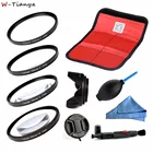 Комплект макросъемки 52 мм 55 мм 58 мм 67 мм 62 мм 72 мм 77 мм + 1 + 2 + 4 + 10 с колпачками, чехол для объектива CANON, NIKON