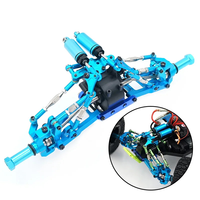 Лимонно-желтый Wltoys 12428 12423 RC автомобиль все обновления металлических деталей RC грузовик спереди и сзади дифференциал 12428-0011/0012/0013/0014 12428 запчасти - Цвет: Лимонно-желтый