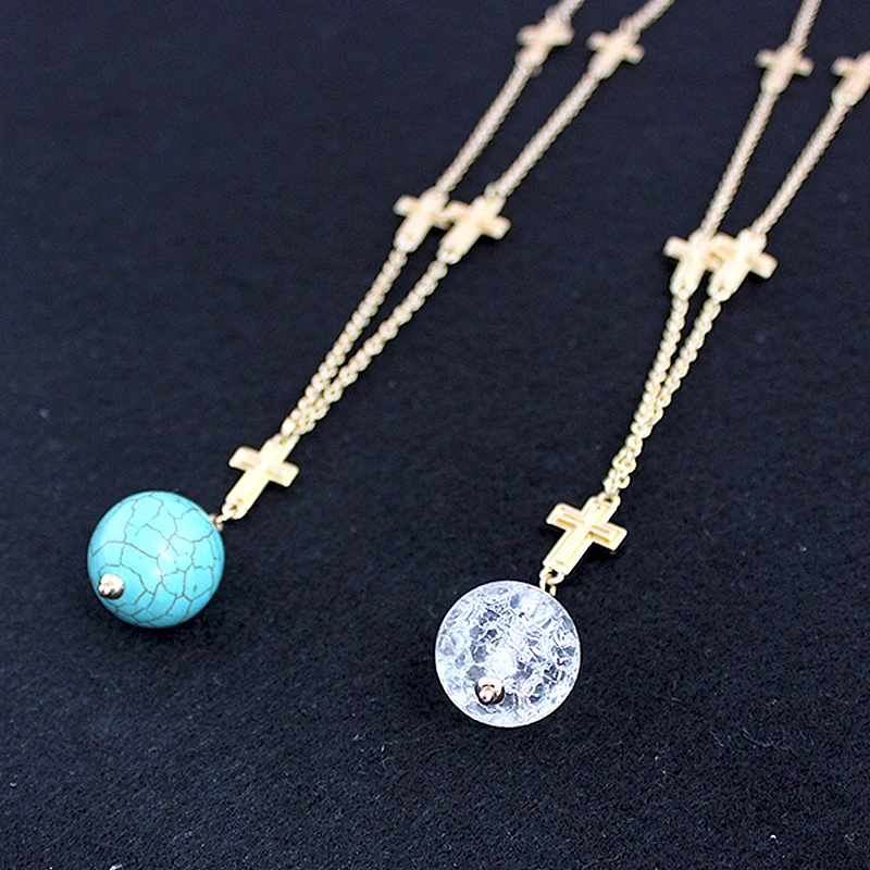 Ожерелье с подвеской MELIHE женское длинное многослойное золотистое ожерелье из