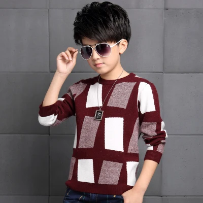 2019 Повседневные вязаные свитера для мальчиков на осень и зиму детские пуловеры в