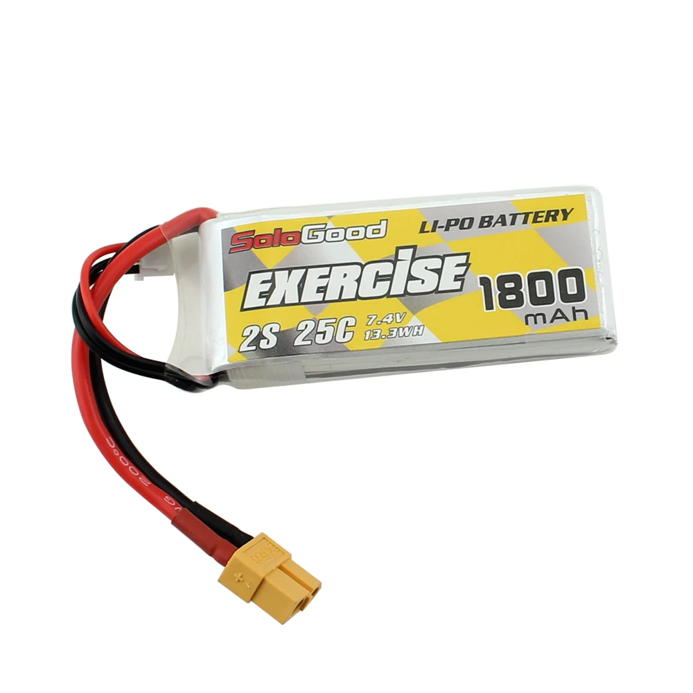 2 шт./упак. sologood 2S 7,4 V Lipo батареи 1200 1500 1800 2200 2600 мАч для тележка с четырьмя осями и передача машины Батарея