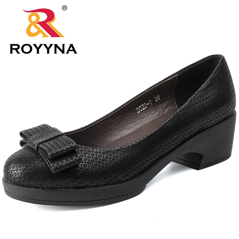 ROYYNA/Новинка года; стильные женские туфли-лодочки; женская обувь с узлом-бабочкой; Повседневная обувь; удобная прогулочная обувь; Быстрая