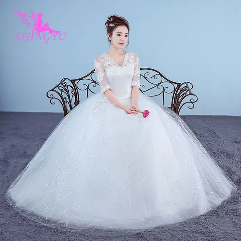 AIJINGYU, длинное платье, свадебвечерние для женщин, модель WK219