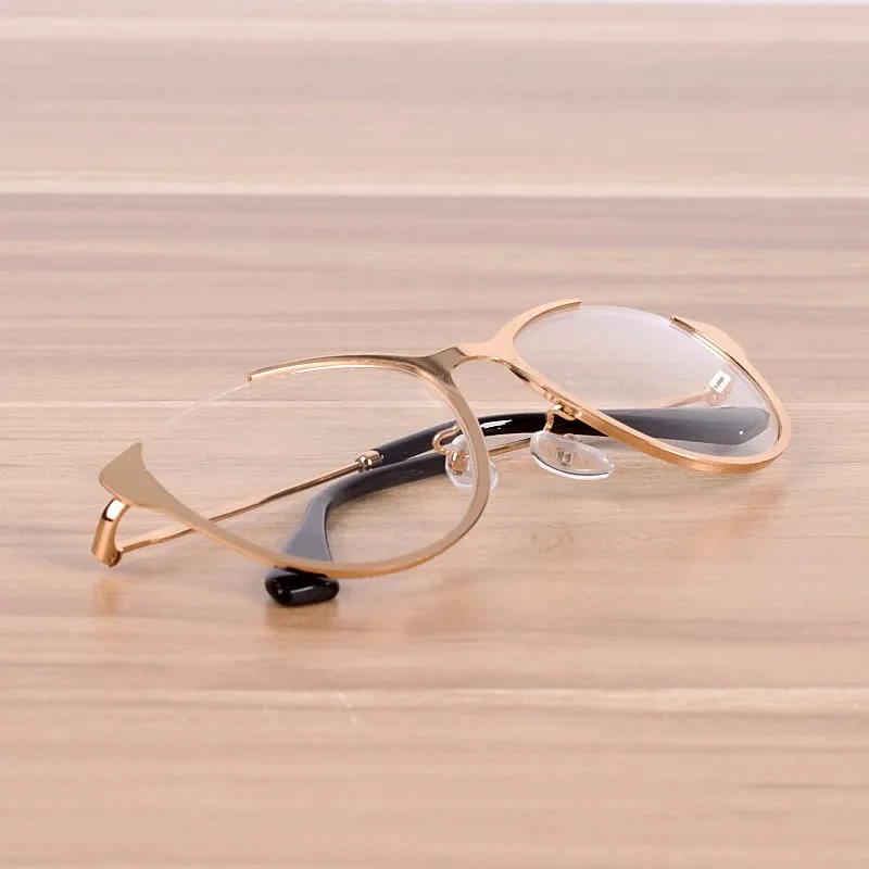 NOSSA Горячая продажа металлические очки оправа оптическая для очков прозрачные