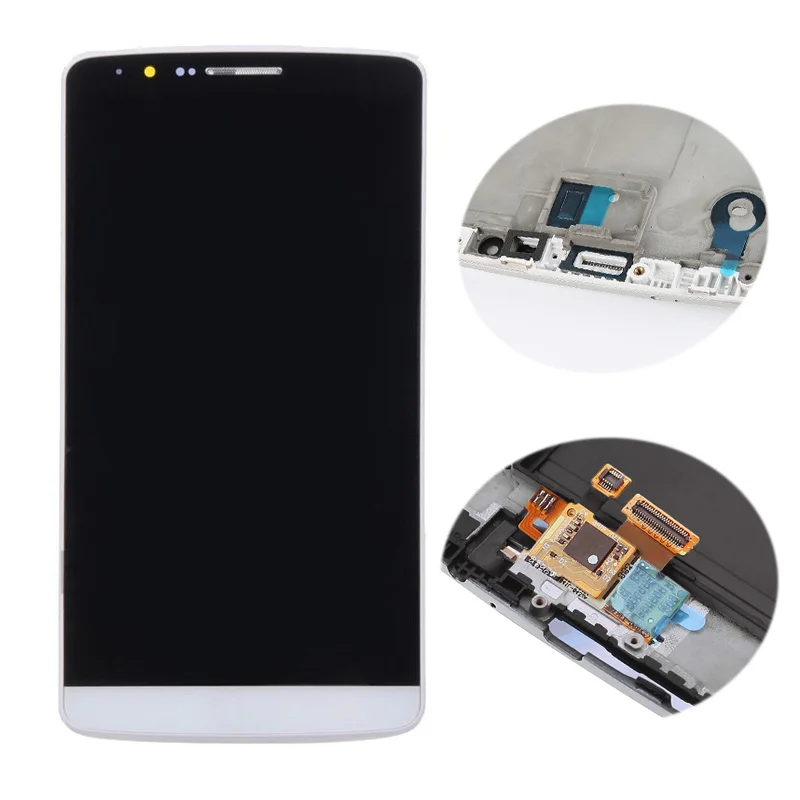 Для LG G3/D850/D855 ЖК дисплей в комплекте с frame AAA Качество Сенсорный экран планшета