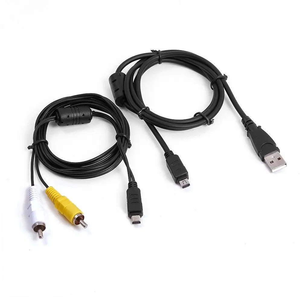 

12PIN USB Data SYNC +AV A/V TV Video Cable Cord For Olympus CAMERA SP-800 uz SP-810 uz