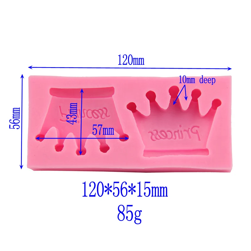 Двойная корона Рождественская свадебная декоративная силиконовая форма Блинный