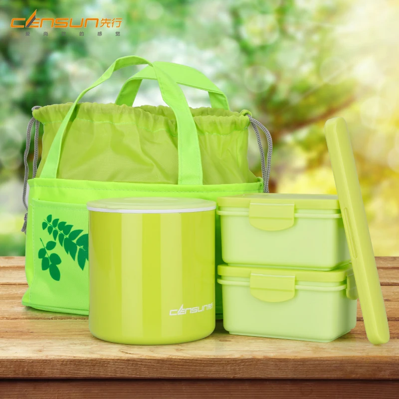 Контейнер для завтрака посуда еды детский термоконтейнер миска лапши вакуумного