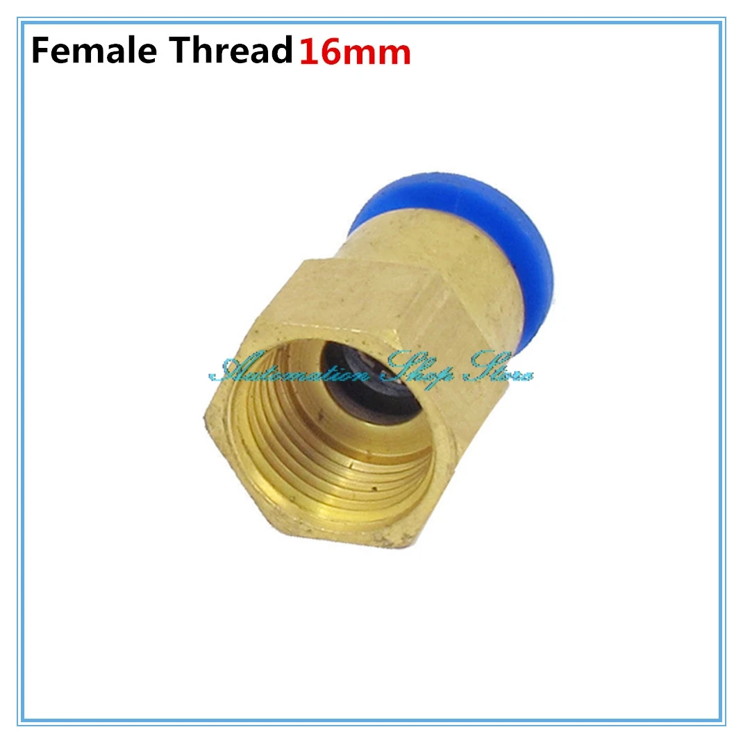 

5 Pcs Tube 10mm to 3/8"PT Female Thread Push in Quick Pneumatic Connector Fittings PCF10-03
