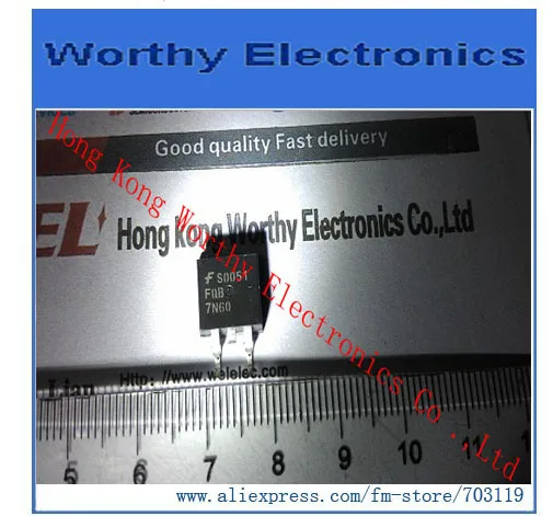 Бесплатная доставка 10 шт./лот FQB7N60 7N60 TO 263 MOSFET N CH 600V 7.4A D2PAK|n-ch mosfet|4 k |
