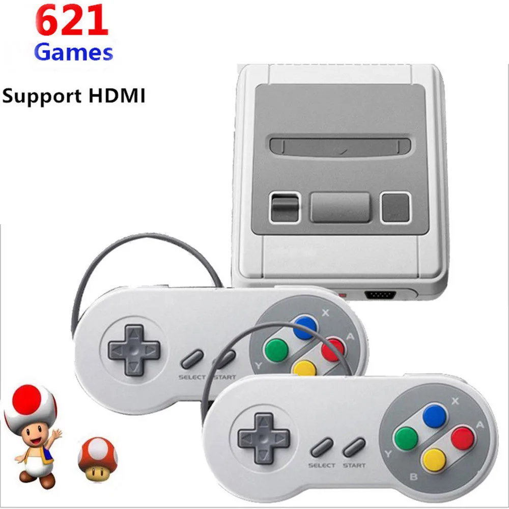 Ретро мини портативная игровая консоль HDMI 8 бит семейный телевизор SFC NES SNES