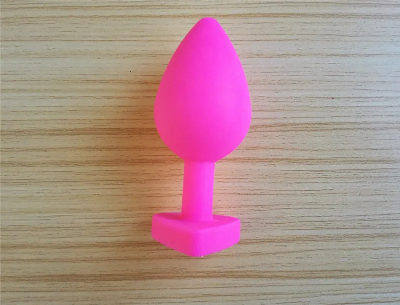 Горячие Розовые Силиконовые анальные игрушки гладкое касание сердце Анальная