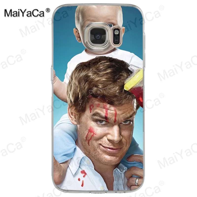 MaiYaCa ТВ шоу Dexter Morgan класса люкс качества прозрачный мягкий для телефона чехол для Samsung Galaxy S8 s7 edge s6 edge plus s5 s9 чехол