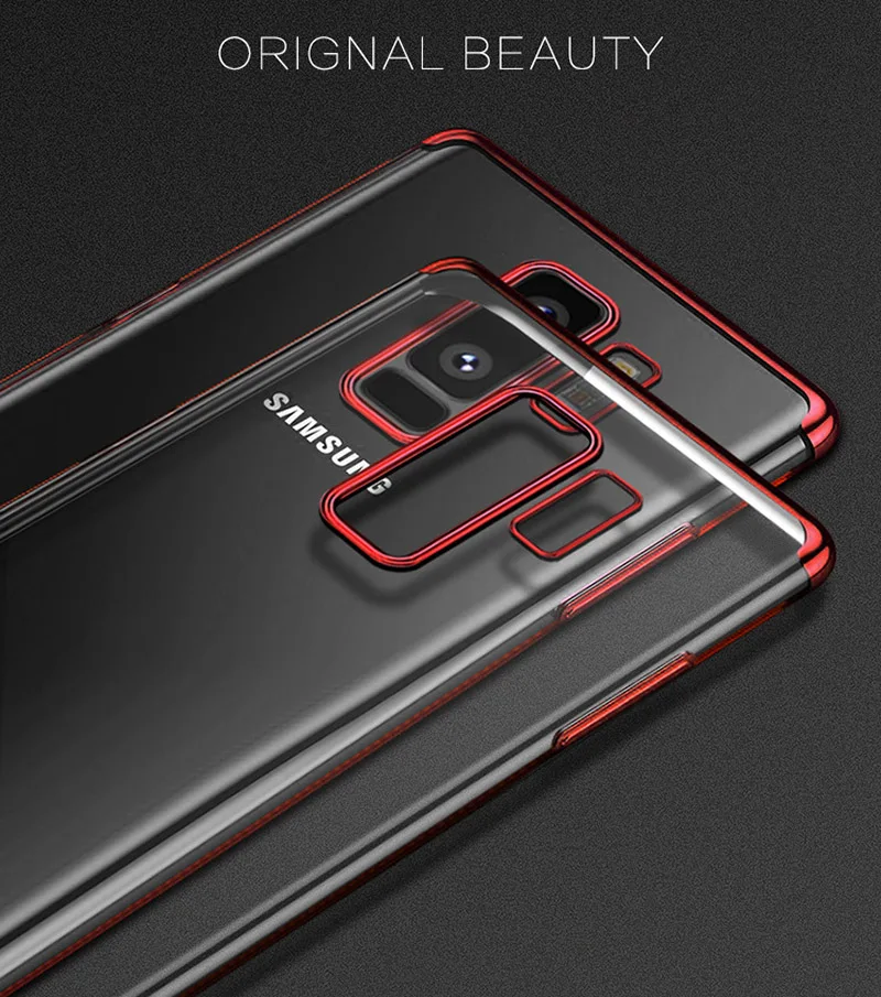 Guties прозрачный покрытие чехол для samsung Galaxy S7 край S8 S9 Plus Чехлы ультра тонкий