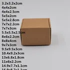 Картонная коробка для ювелирных изделий, 34 размера, 30 шт., коричневый картон крафт