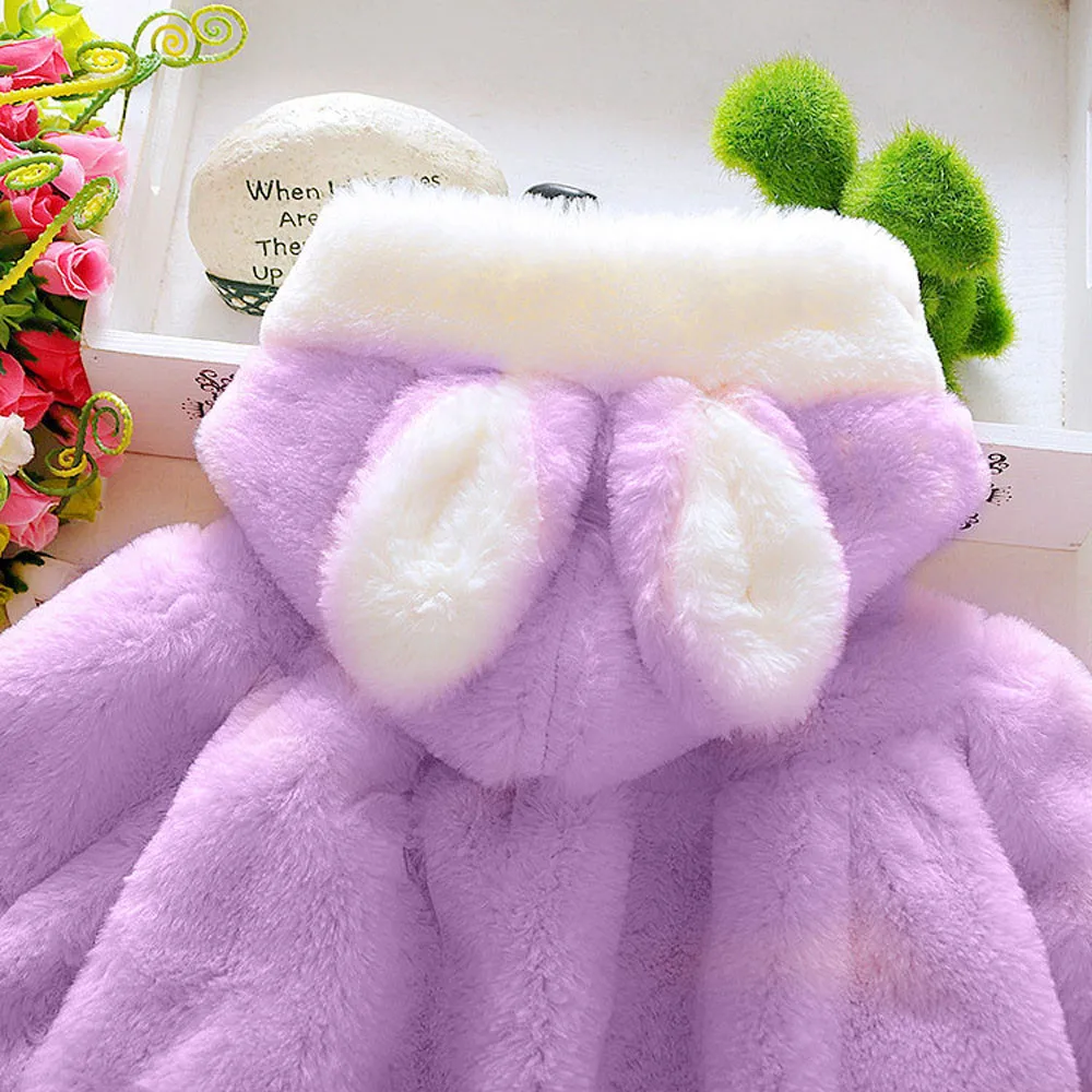 Модное милое повседневное пальто с капюшоном для маленьких девочек на осень и