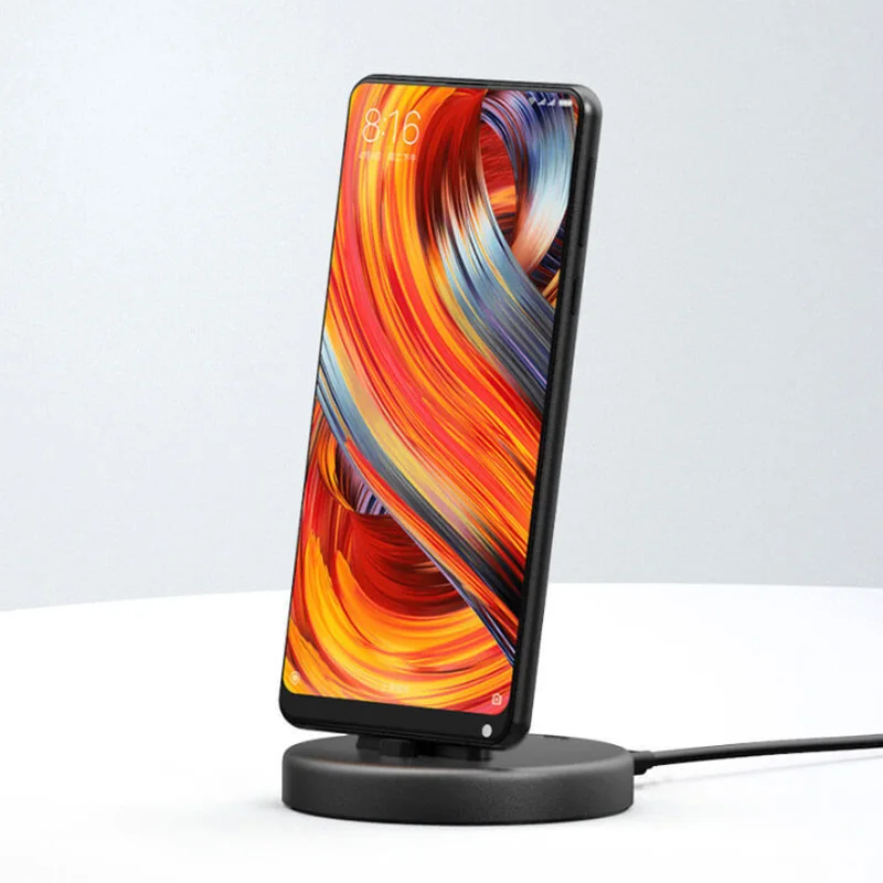 Оригинальное Беспроводное зарядное устройство Xiaomi Panki type-c с подставкой для телефона 18 Вт быстрая Беспроводная зарядная площадка для samsung huawei кабель 1,2 м H19