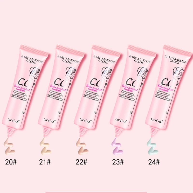 LIDEAL Brand CC Creams Oil Control Moisturizer Concealer Cover Whitening Foundation Base Face Makeup Cream Cosmetic |