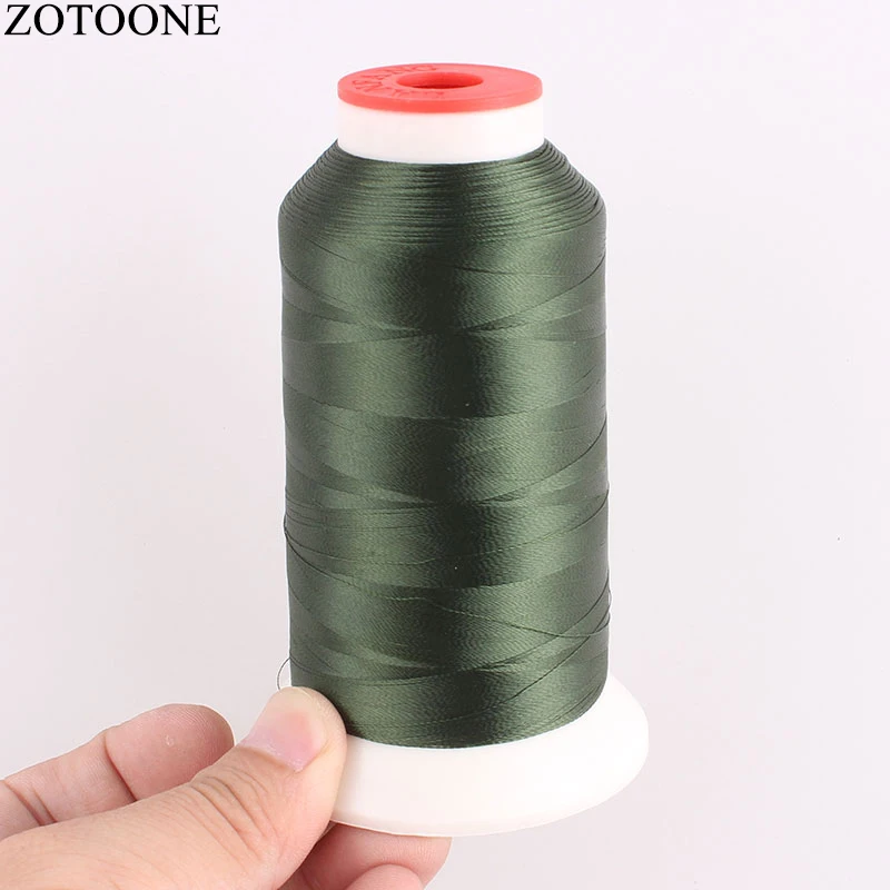 ZOTOONE 120/2 3000YDS DIY черная швейная машина для бедер, полиэфирная пряжа, швейные нитки для оверлока, набор ниток для вышивания джинсов C