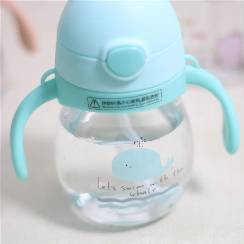 Мультяшные заячьи ушки бутылка для воды с двойной ручкой ребенок учится пить