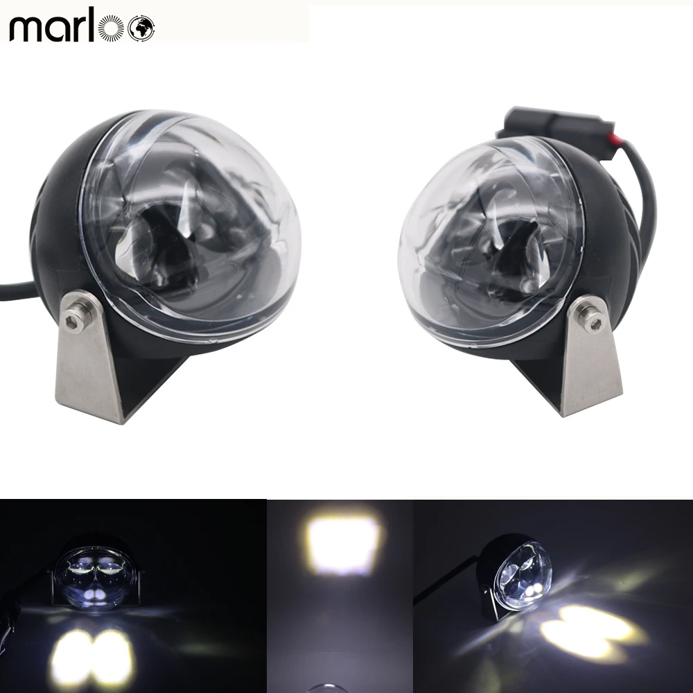 

Marloo 2X Car 12V LED 10W 3" Round Spotlight Driving Work Light For Truck Tacoma Tundra Ram Ford Raptor ATV RZR 4X4 Motorcycles