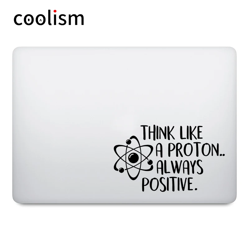 Think Inspired Proverbs Quote Наклейка для ноутбука для Macbook Pro Air retina 11 12 13 15 Mac Book Виниловая наклейка для ноутбука