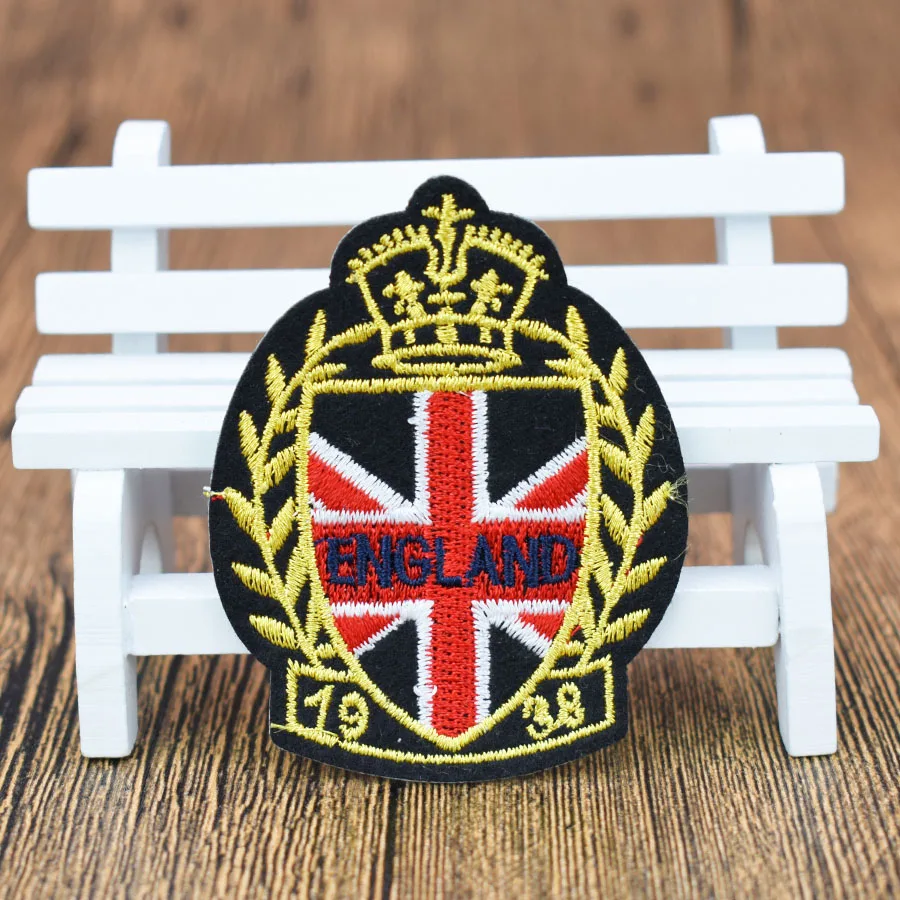 10 шт. английские значки нашивки для одежды железная аппликация вышивка швейные