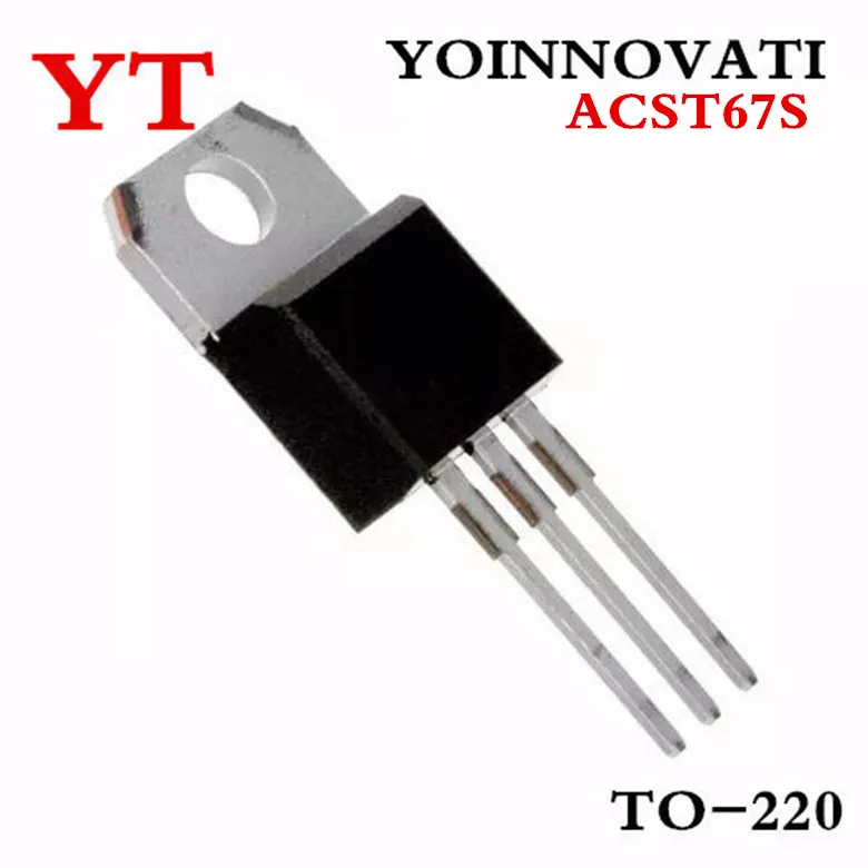 10 шт./лот ACST67S TRIAC SENS GATE 700V 6A TO220 IC лучшее качество | Электронные компоненты и