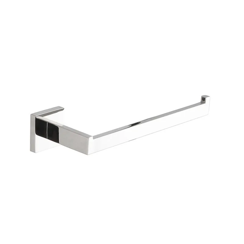 chrome towel ring Черный& Матовый Золотой и хромированный держатель для полотенец Полотенца кольцо туалет Бумага держать халат крючок, Товары для ванной Ванная комната оборудования 4 предмета в комплекте - Цвет: chrome towel ring