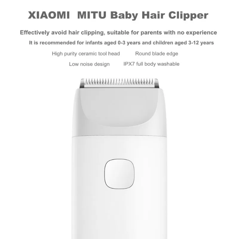 Оригинальный электрический триммер для волос Xiaomi детей машинка стрижки с