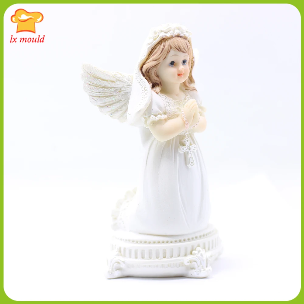 Новый стиль Молитва маленькие ангелы свеча платиновая силиконовая форма|Формы