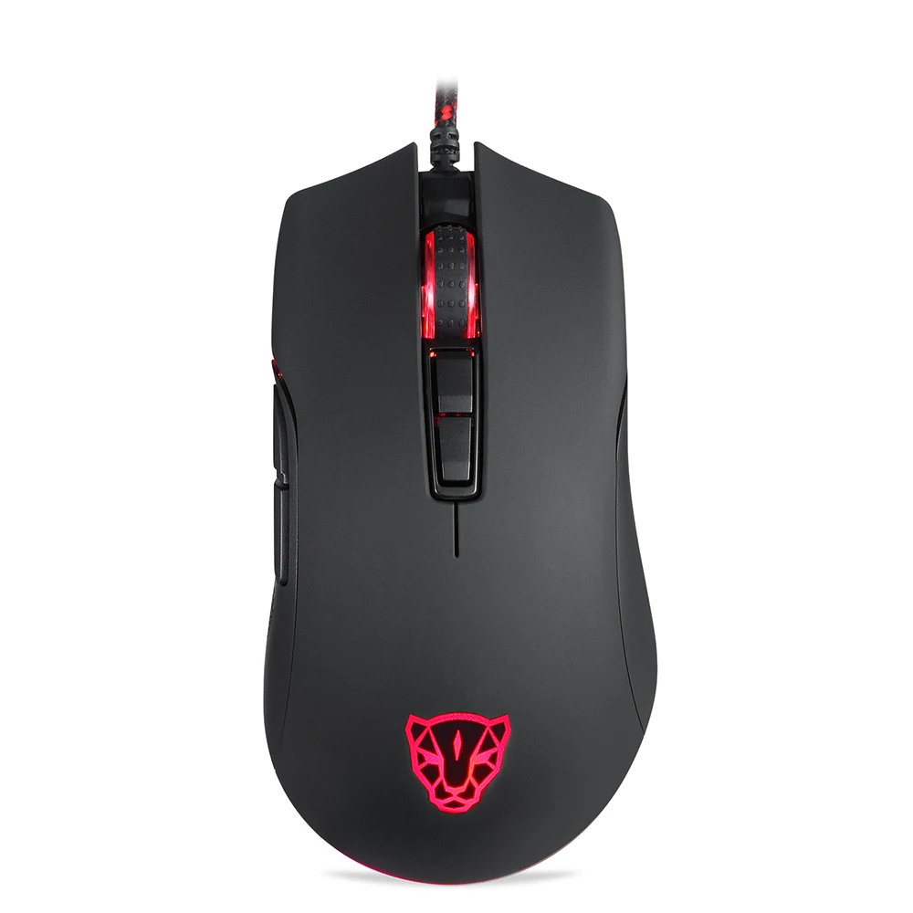 MOTOSPEED V70 Проводная игровая мышь USB RGB подсветка 12000 DPI компьютерная ПК проводная