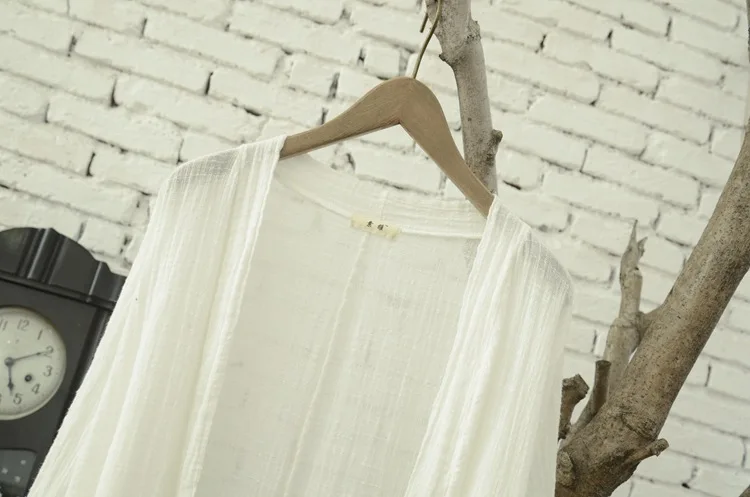 

OriGoods Long Blouse Women Kimono style Red White Blouse Shirt Plus size Vintage Chinese style Long Blouse Summer Tops C002