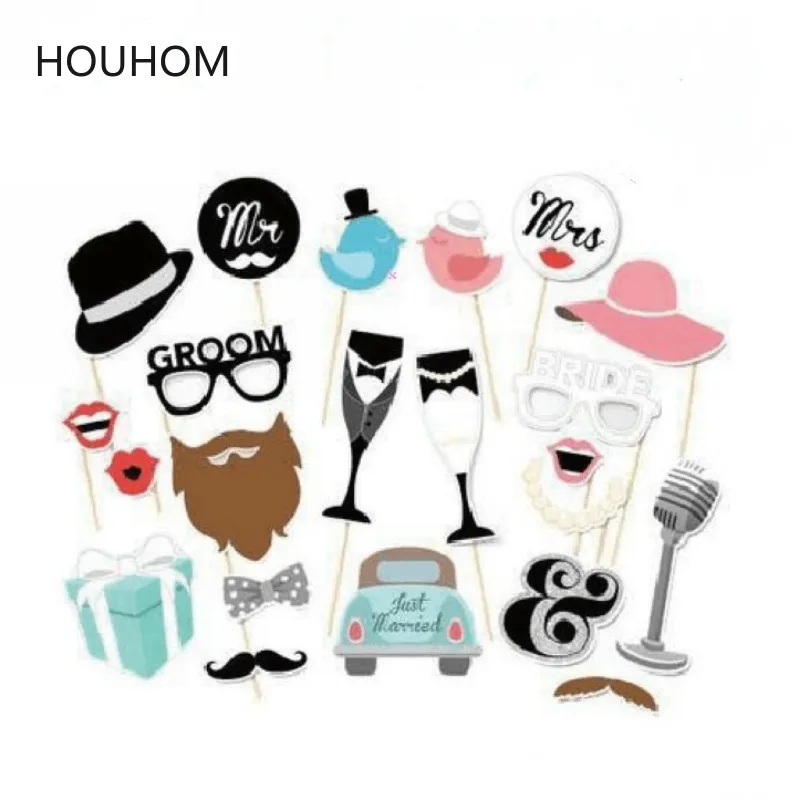 Забавные свадебные украшения реквизит для фотобудки сделай сам Мистер миссис