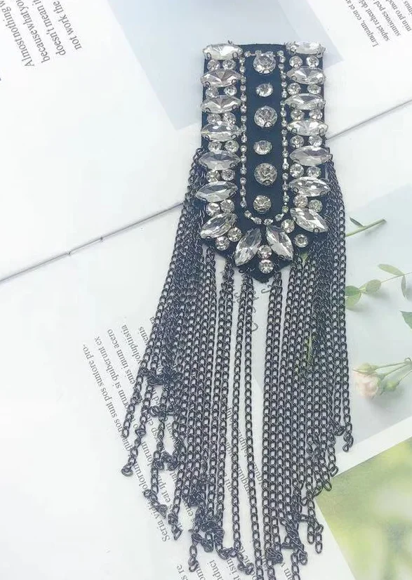 Модные Винтажные большие кисточки из горного хрусталя ручной работы брошка