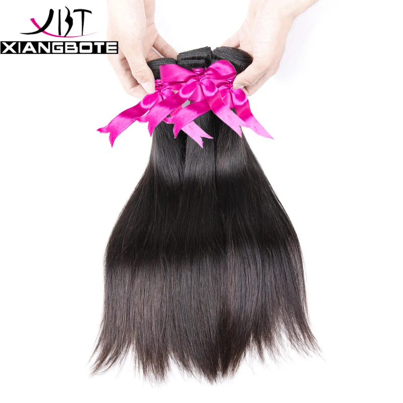 Перуанский Прямо Девы Волос 3 Связки Queen Hair Products 7А Необработанные Девственные