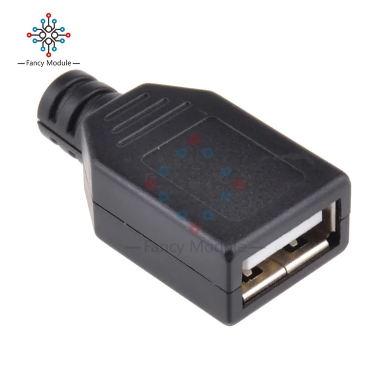 5 шт. 4-контактный Переходник USB 2 0 типа A с пластиковой крышкой | Обустройство дома