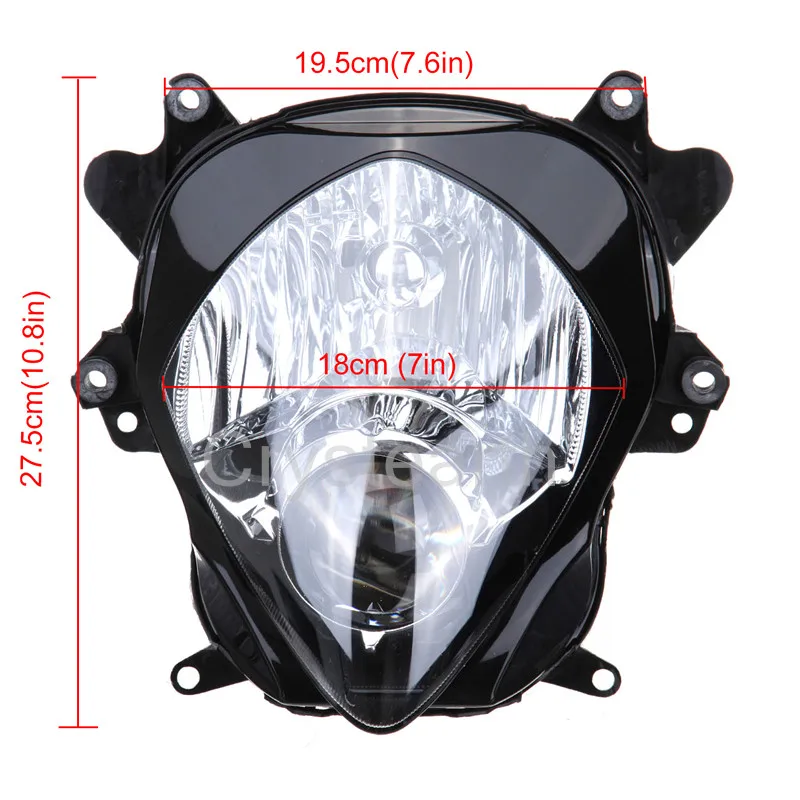 Фара для мотоцикла с прозрачными линзами фара Suzuki GSXR1000 GSX-R1000 GSXR GSX-R 1000 2007 2008 07 08 K7 K8